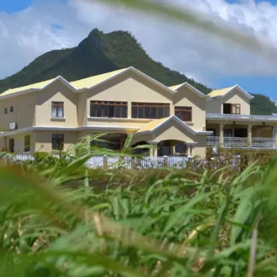 Olive Creek Wellness residential retreat surrounded by tropical gardens in Mauritius